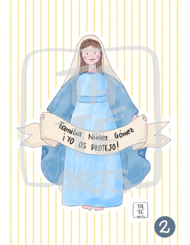 Lámina Yo os protejo