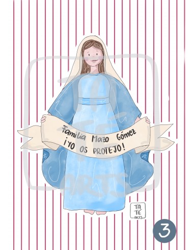 Lámina Yo os protejo